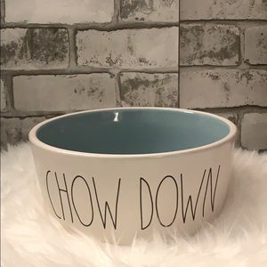 Rae Dunn CHOW DOWN dog bowl